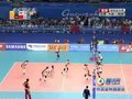 视频：女排决赛 中国队接发球强攻得分