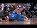 视频：NBA总决赛第二战 米勒施黑肘险引冲突