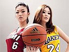 组图：篮球宝贝秀球衣性感 球星战袍另类对决