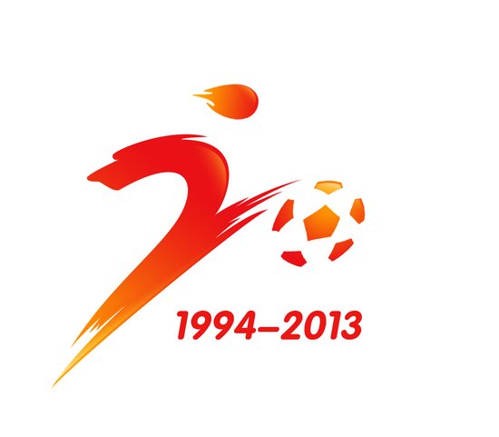 中国足球职业联赛20年纪念LOGO