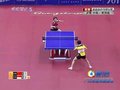 视频：乒球女团郭跃抢攻夺回1分 双方2-2平