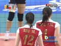 视频：女排决赛 中国重扣致韩国回球失误