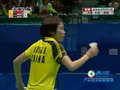 视频：羽球女团中泰战 汪鑫回球致对手失误