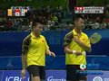 视频：羽球男团决赛 男双徐晨郭振东2-0回放