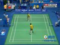 视频：羽球男单决赛 李宗伟网前放小球7-4
