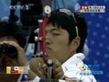 视频：射箭男团决赛 15箭后中国队领先2环