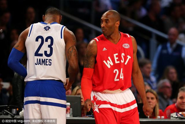 半场:23vs24!科比詹姆斯对峙 西部领先2分