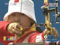 视频：射箭女团1/4决赛 中国占据优势