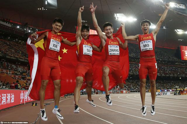 特评:中国百米接力银牌相当于男足世界杯亚军