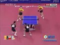 视频：乒球男双半决赛 双方比分胶着3-3打平