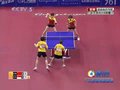 视频：乒球女双1/4决赛 新加坡抢攻未得手