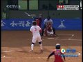 视频：垒球附加赛 中华台北选手再次被接杀