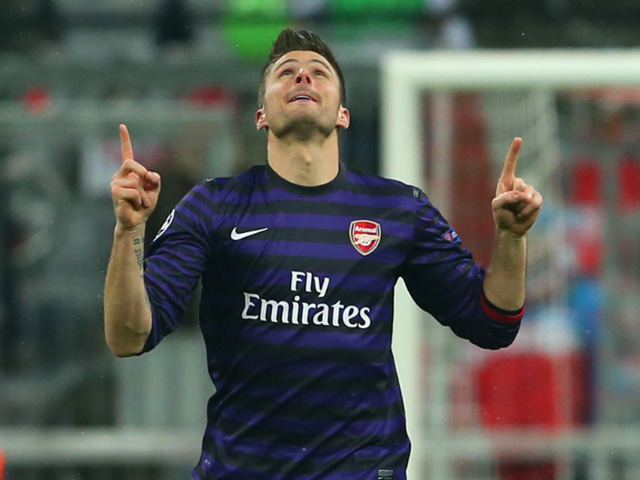 欧冠-阿森纳总比分3-3平拜仁仍出局 吉鲁破门