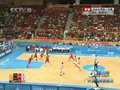 视频：男篮小组赛 对朝鲜刘炜开场一记三分