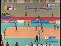 视频：男排1/4决赛中日战 日本队三人拦网