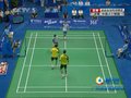 视频：羽毛球男子团体决赛第四场双打开始