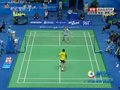 视频：陈金刁钻弧线直落网前20-11获得赛点