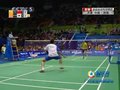 视频集锦：亚运羽毛球男团 林丹惊险拿下第一场胜利