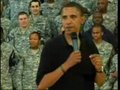 视频：奥巴马在军队面前秀球技 总统三分神准