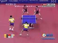 视频：乒球男双精彩对拉 中国9-3领先
