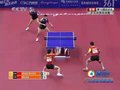 视频：乒球男双决赛 许昕近台反拉直线得分