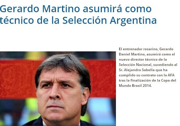 阿根廷官方宣布马蒂诺上任 带队冲击2018世界杯