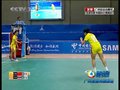 视频：女子藤球决赛第二场 泰国倒勾打出穿越14-10
