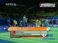 视频：羽球女团中泰战 蒋燕皎拿下第一局
