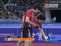 视频：乒球男双半决赛 韩组合顽强拿下第三局