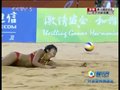 视频：女子沙排决赛 薛晨轻打斜线18-11
