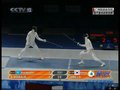视频：男子重剑团体决赛 韩国队击中第六箭