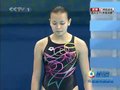 视频：跳水女子1米板决赛 大马张俊鸿第一跳54.00分