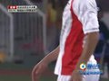 视频：男足半决赛 阿联酋任意球门前抢点未果
