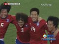 视频快讯：男子足球中韩战 中国开场丢球