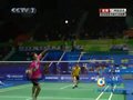 视频：羽毛球男单 李宗伟网前抢高点精彩得分