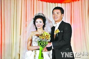 黄博文昨日结婚