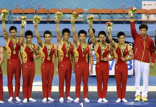 体操世锦赛日本男团摘金 中国获铜无缘