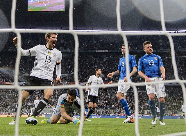 意大利vs德国首发:穆勒单锋战布冯 新星首秀