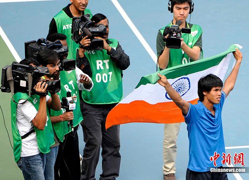 印度选手获得亚运会网球男单金牌