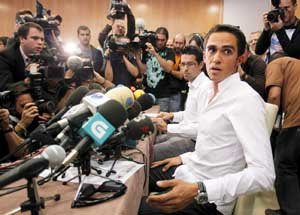 康塔多开新闻发布会 澄清禁药丑闻称自己清白