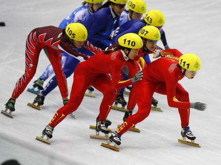 短道中国男女接力队闯入决赛 成绩均不及韩国