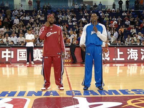 2007年NBA中国赛回顾双星 詹姆斯三年后回归