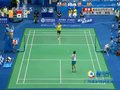 视频：女子羽毛球团体赛 汪鑫网前失误