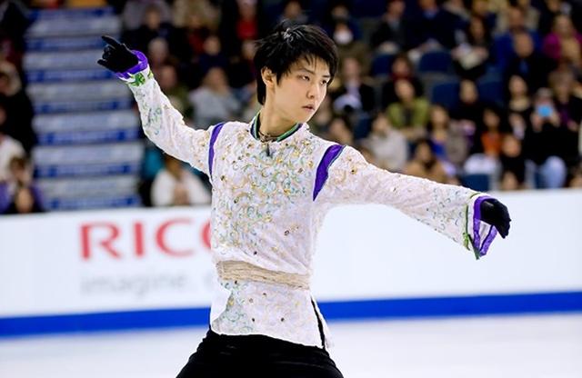 花滑大奖赛羽生结弦摘银 涉谷兄妹力压东道主