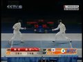 视频：男子重剑团体决赛 韩国选手巧得分
