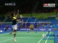 视频：羽球男单1/8决赛 陈仁杰隐蔽球精彩