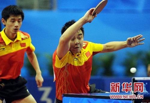 “内战”也精彩 王皓／张继科强势问鼎男双桂冠