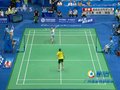 视频：羽毛球女女团比赛 王适娴正手发力出界