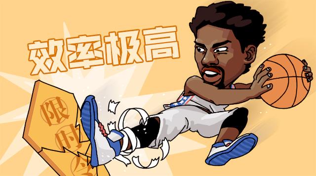恩比德效率称霸现役中锋