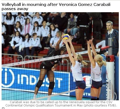 委内瑞拉女排国手血栓猝死 体坛猝发事件频发